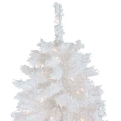7.5' Pre-Lit Flocked White Spruce Artificial Christmas Tree - Clear Lights -Optimal Christmas Shop northlight lt9158420and2085 1 37473.1667578561