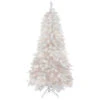 7.5' Pre-Lit Flocked White Spruce Artificial Christmas Tree - Clear Lights -Optimal Christmas Shop northlight lt9158420and2085 80964.1667578560