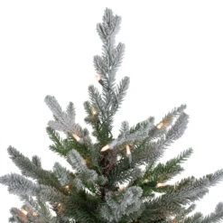 6.5ft Pre-Lit Flocked Little River Fir Artificial Christmas Tree - Clear Lights 12 6.5ft Pre-Lit Flocked Little River Fir Artificial Christmas Tree - Clear Lights -Optimal Christmas Shop northlight lt91587 1 51189.1667528706