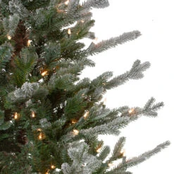 6.5ft Pre-Lit Flocked Little River Fir Artificial Christmas Tree - Clear Lights 11 6.5ft Pre-Lit Flocked Little River Fir Artificial Christmas Tree - Clear Lights -Optimal Christmas Shop northlight lt91587 2 66553.1667528706