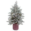 4' Pre-Lit Flocked Saratoga Spruce Artificial Christmas Tree In Pot - Clear Lights 2 4' Pre-Lit Flocked Saratoga Spruce Artificial Christmas Tree In Pot - Clear Lights -Optimal Christmas Shop northlight lt91590 1 updated 08726.1667573176