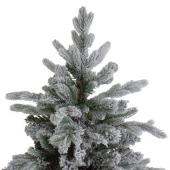 7.5' Flocked Saratoga Spruce Artificial Christmas Tree - Unlit -Optimal Christmas Shop northlight lt91591 1 38720.1667576783