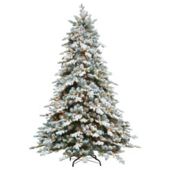 6.5' Pre-Lit Flocked Saratoga Spruce Artificial Christmas Tree - Clear Lights 9 6.5' Pre-Lit Flocked Saratoga Spruce Artificial Christmas Tree - Clear Lights -Optimal Christmas Shop northlight lt91592 94 style 33659.1667573180