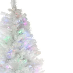 7.5' Pre-Lit Medium Iridescent Pine Artificial Christmas Tree - Multi-Color LED Lights -Optimal Christmas Shop northlight m35616 2 56359.1667643295