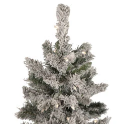 4.5' Pre-Lit Flocked Pine Medium Artificial Christmas Tree - Clear Lights 10 4.5' Pre-Lit Flocked Pine Medium Artificial Christmas Tree - Clear Lights -Optimal Christmas Shop northlight m84224 3 updated 85623.1667657513