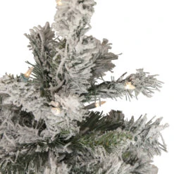 4.5' Pre-Lit Flocked Pine Medium Artificial Christmas Tree - Clear Lights 11 4.5' Pre-Lit Flocked Pine Medium Artificial Christmas Tree - Clear Lights -Optimal Christmas Shop northlight m84224 4 updated 30789.1667657514