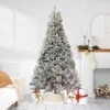 6.5' Pre-Lit Flocked Pine Medium Artificial Christmas Tree - Clear Lights 1 6.5' Pre-Lit Flocked Pine Medium Artificial Christmas Tree - Clear Lights -Optimal Christmas Shop northlight m84228 1 77091.1667656490