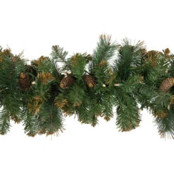 9' X 10" Pre-Lit Yorkville Pine Artificial Christmas Garland - Clear Lights -Optimal Christmas Shop northlight m84276 2 34744.1668524937