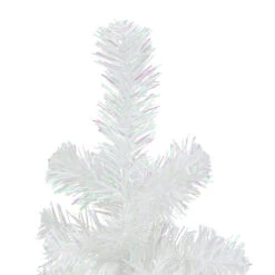 2' White Iridescent Pine Artificial Christmas Tree - Unlit -Optimal Christmas Shop northlight m88665 2 53469.1667657516