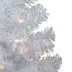 2' Pre-lit White Iridescent Pine Artificial Christmas Tree - Clear Lights 8 2' Pre-lit White Iridescent Pine Artificial Christmas Tree - Clear Lights -Optimal Christmas Shop northlight m88666 1 57791.1667654901