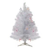 2' Pre-Lit Medium White Iridescent Pine Artificial Christmas Tree - Multicolor Lights -Optimal Christmas Shop northlight m88667 07198.1667654903