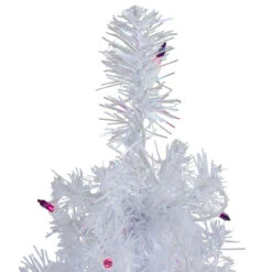 2' Pre-lit White Iridescent Pine Artificial Christmas Tree - Purple Lights -Optimal Christmas Shop northlight m88680 1 18007.1667663048