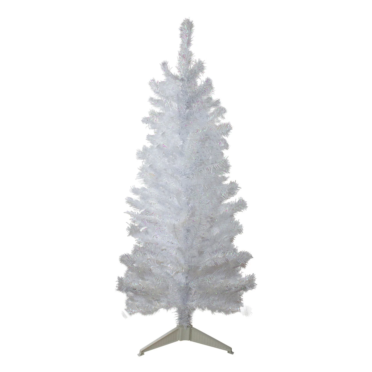 4' White Iridescent Pine Artificial Christmas Tree - Unlit 3 4' White Iridescent Pine Artificial Christmas Tree - Unlit