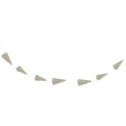 6.5' LED Lighted White Mini Sisal Tree Christmas Garland - Warm White Lights -Optimal Christmas Shop northlight my88433 sample 59121.1667575256