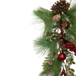30" Frosted Berries And Pine Cones Artificial Christmas Teardrop Swag - Unlit 9 30" Frosted Berries And Pine Cones Artificial Christmas Teardrop Swag - Unlit -Optimal Christmas Shop northlight nl00309 3 updated 16734.1667530570