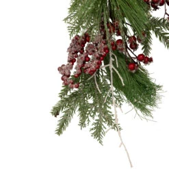 28" Frosted Red Berries And Pine Cones Artificial Christmas Teardrop Swag -Optimal Christmas Shop northlight nl00313 2 updated 91775.1669922680