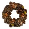 Pine Cones And Gourds Autumn Harvest Wreath, 13.25-Inch, Unlit -Optimal Christmas Shop northlight nl00535 55852.1667597382
