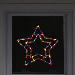 16" Multi-Color Lighted Star Christmas Window Silhouette Decoration -Optimal Christmas Shop northlight nl01013 3 updated 23102.1667533906