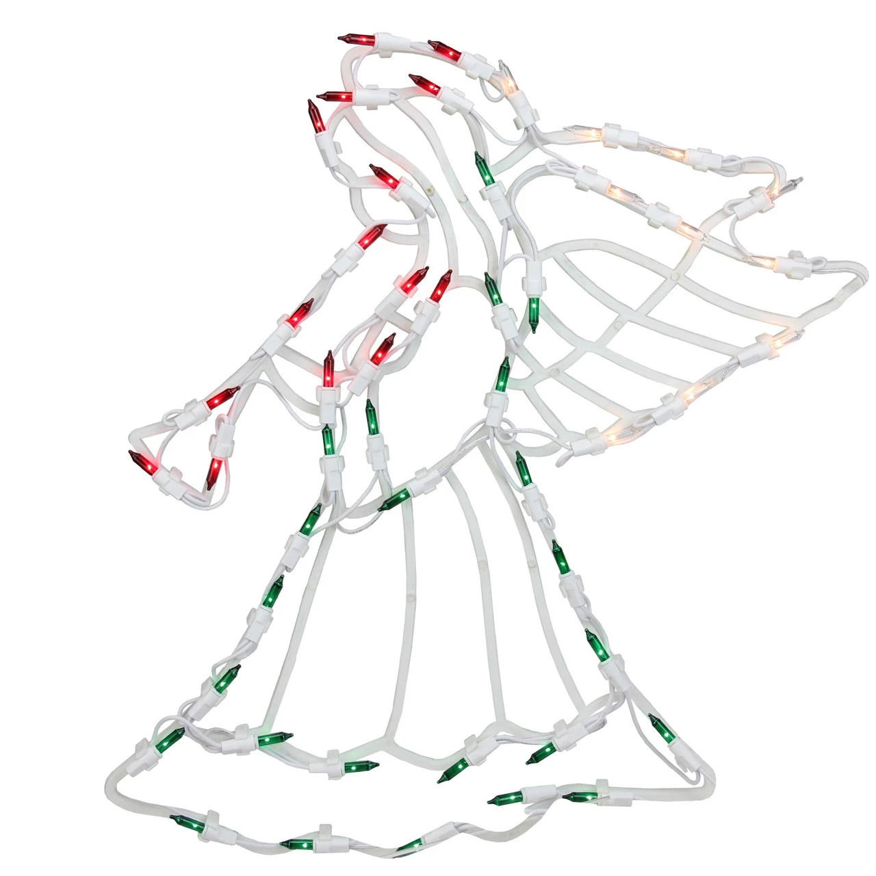 18" Lighted Trumpeting Angel Christmas Window Silhouette Decoration 4 18" Lighted Trumpeting Angel Christmas Window Silhouette Decoration - Image 2