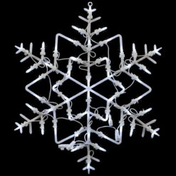 18" LED Lighted Snowflake Christmas Window Silhouette Decoration