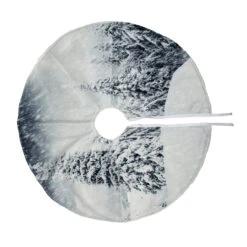 23" White And Gray Snowy Woodland Scene Mini Christmas Tree Skirt 5 23" White And Gray Snowy Woodland Scene Mini Christmas Tree Skirt -Optimal Christmas Shop northlight nl01807 2 39096.1667597455