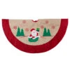 36" Burlap Santa Claus In Sleigh Embroidered Christmas Tree Skirt -Optimal Christmas Shop northlight nl01833 1 updated 64456.1667657584