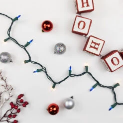 100-Count Blue And Clear Mini Christmas Light Set, 20 Ft Green Wire 7 100-Count Blue And Clear Mini Christmas Light Set, 20 Ft Green Wire -Optimal Christmas Shop northlight nl02338 3 36880.1683556731