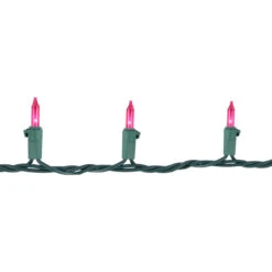 100ct Pink Mini Christmas Light Set, 20.25ft Green Wire 11 100ct Pink Mini Christmas Light Set, 20.25ft Green Wire -Optimal Christmas Shop northlight nl02351 2 88290.1678131805