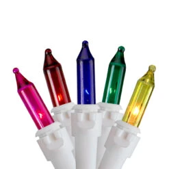 Set Of 150 Multi-Color Mini Icicle Christmas Lights 3" Spacing - White Wire -Optimal Christmas Shop northlight nl02373 1new 51579.1670433959