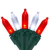 100-Count Red And White LED Mini Christmas Lights Set, 33 Ft Green Wire -Optimal Christmas Shop northlight nl02511 nl02535 updated 31873.1667488351