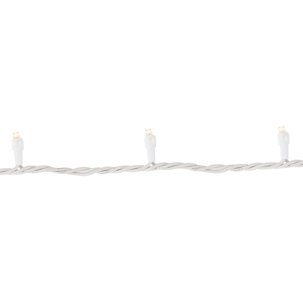 100ct Warm White LED Wide Angle Christmas Lights, 33ft White Wire 6 100ct Warm White LED Wide Angle Christmas Lights, 33ft White Wire - Image 4
