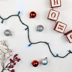 50ct Blue And White LED Wide Angle Mini Christmas Lights, 16.25ft Green Wire -Optimal Christmas Shop northlight nl02554 3 30543.1681828484