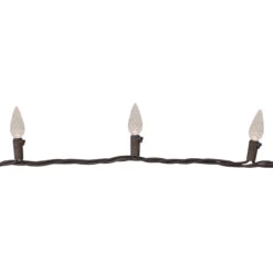 70 Warm White LED Faceted C6 Christmas Lights - 23 Ft Brown Wire -Optimal Christmas Shop northlight nl02578 3 61217.1667578274