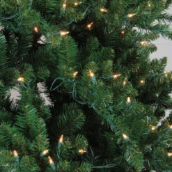 7.5' Pre-Lit Medium Eden Spruce Artificial Christmas Tree - Clear Lights -Optimal Christmas Shop northlight nl03210 2 new 89165.1667575915