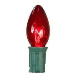 Pack Of 25 Transparent Red C9 Christmas Replacement Bulbs -Optimal Christmas Shop northlight nl03844 1 22718.1667533996