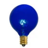 Pack Of 25 Incandescent G50 Blue Christmas Replacement Bulbs -Optimal Christmas Shop northlight nl03870 lit 82220.1667522339