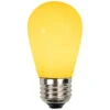 Pack Of 25 Opaque Yellow LED S14 Christmas Replacement Light Bulbs - 1.3 Watts -Optimal Christmas Shop northlight nl03877 84900.1667533982