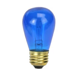 Set Of 25 Incandescent S14 Blue Christmas Replacement Bulbs -Optimal Christmas Shop northlight nl03880 blue 53098.1667642490
