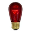Pack Of 25 Incandescent Red E26 Base Replacement S14 Light Bulbs - 11 Watts -Optimal Christmas Shop northlight nl03881 lit 82073.1667575942