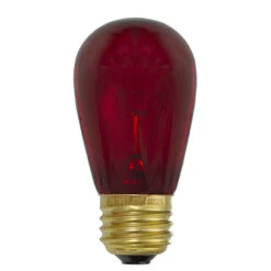 Pack Of 25 Incandescent Red E26 Base Replacement S14 Light Bulbs - 11 Watts -Optimal Christmas Shop northlight nl03881 unlit 65042.1667575943