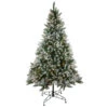 6.5' Pre-Lit Medium Frosted Sierra Fir Artificial Christmas Tree - Clear Lights -Optimal Christmas Shop northlight nl15082 01543.1667573448
