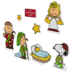 8-Piece Peanuts Christmas Nativity Double Sided Window Cling Decorations -Optimal Christmas Shop northlight pw2052314 03 49344.1687801502