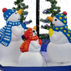 30" Lighted Musical Snowing Snowman Family In Umbrella Base Christmas Decoration -Optimal Christmas Shop northlight r93907 5 13353.1674566585