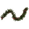 6' X 8" Pre-Decorated Holly Berry, Pine Cone, And Ball Artificial Christmas Garland, Unlit -Optimal Christmas Shop northlight s04188 updated 19024.1667616321
