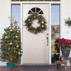 Green Mixed Foliage And Ornaments Artificial Christmas Wreath, 30-Inch, Unlit -Optimal Christmas Shop northlight s04192 style 42163.1667488208