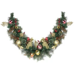 6' X 1" Foliage Pinecones And Berries Artificial Christmas Garland - Unlit
