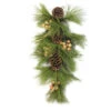 30" Pine Needles With Pinecones And Golden Antlers Artificial Christmas Teardrop Swag - Unlit 1 30" Pine Needles With Pinecones And Golden Antlers Artificial Christmas Teardrop Swag - Unlit -Optimal Christmas Shop northlight s04199 50063.1667530542