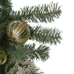 30" Pink And Gold Frosted Artificial Christmas Teardrop Swag - Unlit -Optimal Christmas Shop northlight s27700 2 06429.1667529951