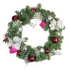 Poinsettia And Eucalyptus Artificial Christmas Wreath - 24-Inch, Unlit -Optimal Christmas Shop northlight s84817 33013.1667654914