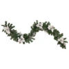 6' X 9" Silver Poinsettia And Pinecone Artificial Christmas Garland, Unlit 1 6' X 9" Silver Poinsettia And Pinecone Artificial Christmas Garland, Unlit -Optimal Christmas Shop northlight s84840 updated 29069.1667528382
